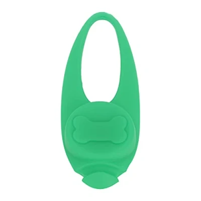 Image of Pssopp Dog Collar Light, Silicone LED Waterproof Clip On Pet Safety Night Walking Lights for Walking(green)