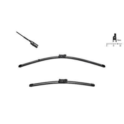 Image of 4M1998002 Wiper blade SWF VisioFlex 119463 500, 650mm Front Beam for left hand drive vehicles AUDI: Q7