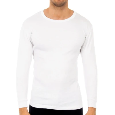 Image of Abanderado Mens Thermal long sleeve t shirt 0808 men White Acrylic/Polyester Size 2XL