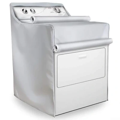 Image of Washing Machine Cover, Washer/Dryer Cover Waterproof UV Resistant Top load &amp; Front Washer Protection(Silver)