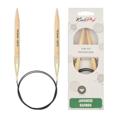 Image of KnitPro Bamboo circular needle 60cm 10.00mm 3pcs