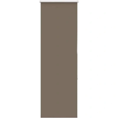 Image of vidaXL Roller Blind Blackout Coffee 60x150 cm Fabric Width 55.7 Polyester