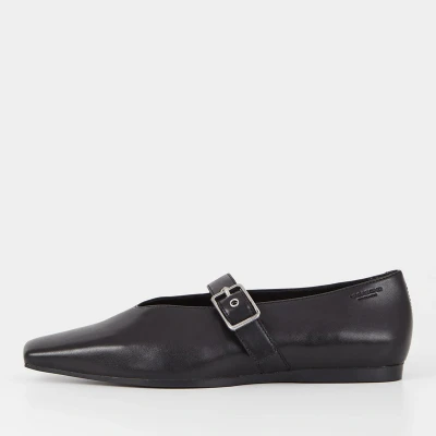 Image of Vagabond Wioletta Ankle strap ballet pumps, Women&#039;s, Size: 4, Black Leather