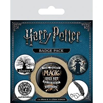Image of Pyramid International Harry Potter Symbols Badge, Multi Colour, 10 x 12.5 1.3 cm