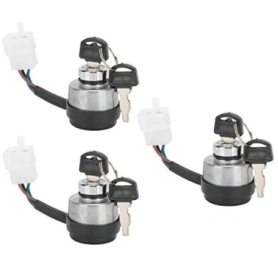 Image of Key Ignition Switch Universal Gasoline Generator Control 4 Wires with 2 Keys Engine Starter for Farms, Gardens