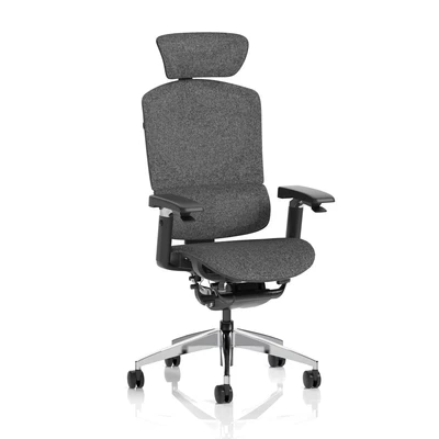 Image of Ergo Click Plus Grey Fabrimesh with Headrest
