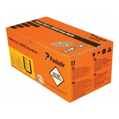Image of Paslode 3.1 x 75mm 350 Ring Nails Stainless Steel Finish Box of 1100 + 1 Fuel Cell PAS141266