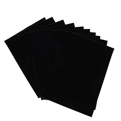 Image of Black Self Adhesive Velvet, 10pcs Jewelry Box Lint Lining, Velvet Fabric Sticky Back Sheets, Flocked Cloth Accessory