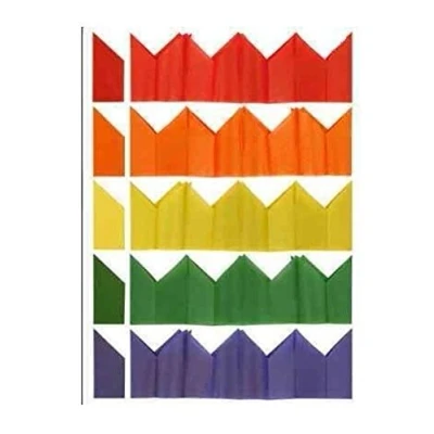 Image of 10 x Tissue Paper Cracker Birthday Party Celebration Hats Assorted Colours