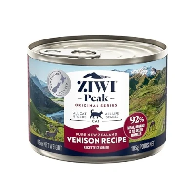 Image of ZIWI Peak Grain Free Cat Food Tins All Natural High Protein Pate New Zealand Venison Recipe 12 x 185g Multipack