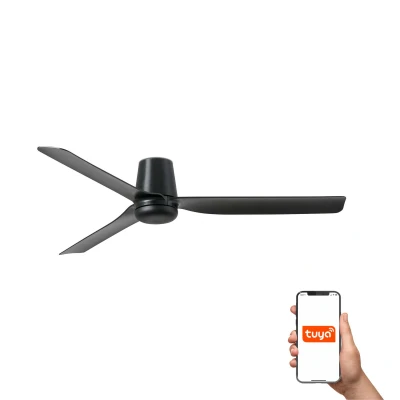 Image of Punt Tub Medium 3 Blade Matt Black Tuya Smart System