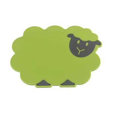 Image of KUHN RIKON Kinderkitchen Children&#039;s Chopping Board Sheep Green