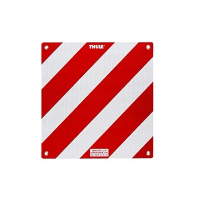 Image of Thule 307619 Rear Warning Sign Italian type, Red/White