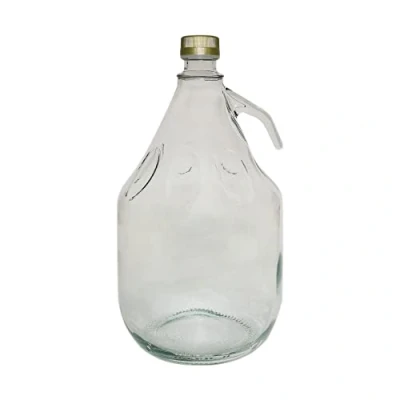 Image of DIAH DO IT AT HOME 3L (3000ml) Demijohn with Screw Cap Fermentation Bottle Cider Carboy Wine Making Storage (1 x Cap)