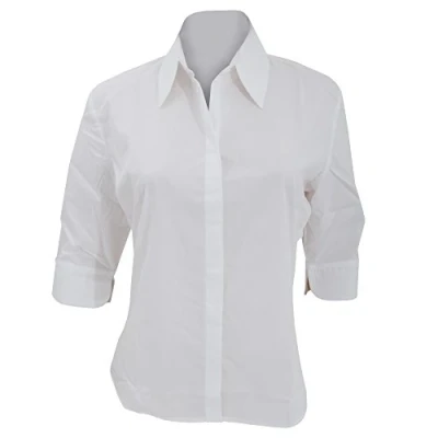 Image of Kustom Kit Ladies Continental 3/4 Length Sleeve Blouse (10 UK) (White)