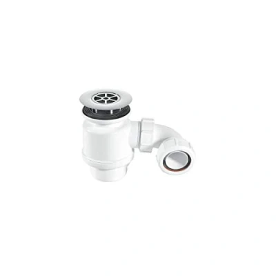 Image of McAlpine 1�&quot; 50mm Seal Resealing Shower Trap 85mm CP Brass STW8 RB