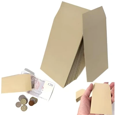 Image of Indigo Plain Money Dinner Brown Manilla Envelopes (500)