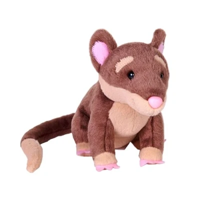 Image of Wild Republic Rainforest Four Eyed Opossum, Stuffed Animal, 6 Inches, Plush Toy, Fill is Spun Recycled Water Bottles