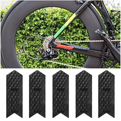 Image of MUQZI Bicycle Chainstay Protector High Impact Frame Chain Protective Guard Stickers Pad for Mountain Bike, BMX, Road Bike (Small/Black)