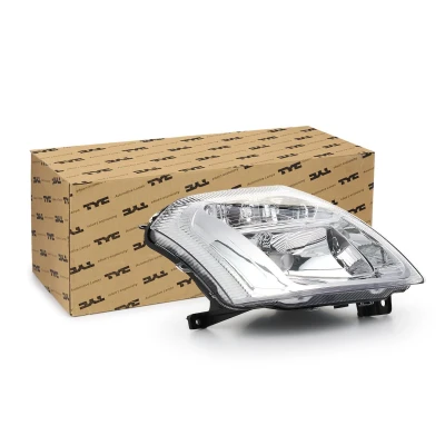 Image of 6205ZW, 620670 Headlights TYC 20 0413 05 2 Right H4 with bulb holder, electric motor CITROËN: C2 Hatchback