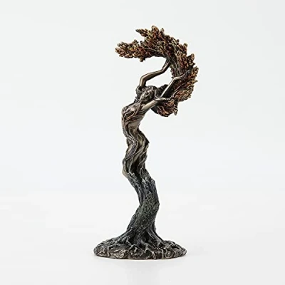 Image of Veronese Design 10 1/4 Inch Tall The Dancing Forest Nymph Shimmer Cold Cast Bronzed Resin Statue Fantasy Collectible Figurine Home Nature Spirit