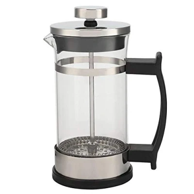 Image of Coffee Pot Stainless Steel Glass French Press Filter Household Tea Maker