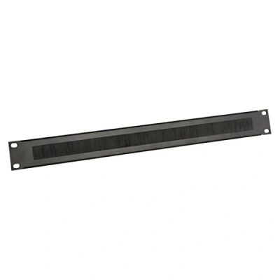 Image of Adam Hall Rack Panel 1 U Steel with Brush Strip