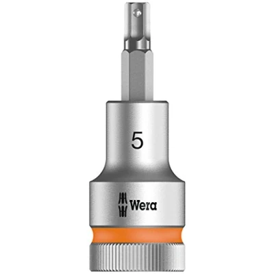 Image of Wera 8740 C HF Zyklop In Hex Plus holding function bit socket, 1/2&quot; drive, 5x60mm, 05003821001