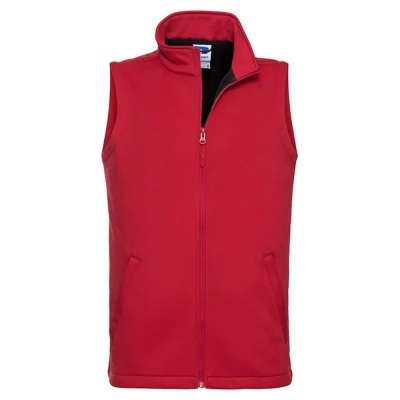 Image of Russell Athletic Mens Smart Softshell Gilet (Classic Red) Size 2XL