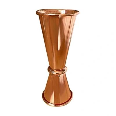 Image of Nova Cocktail Copper Jigger Spirit Dual Measure, Polished Finish, Stainless Steel (Double), 25 ml / 50