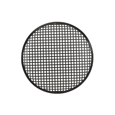 Image of QTX Black Metal Speaker Grille Cover Circle Mesh,, 30 cm (12&quot;)