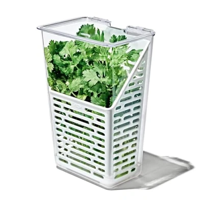 Image of OXO Good Grips Produce Saver Herb Keeper, 4.5 x 6.0 11.3 in, White