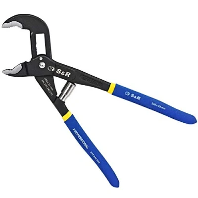 Image of S&amp;R Automatic Waterpump Pliers 240 x 35 mm, CR V, Double Coated handels