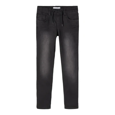 Image of Name it Nkmrobin Slim fit jeans for kids, Size: 1.5 2y, Black denim