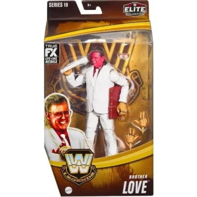 Image of WWE Elite Collection Brother Love Wrestling Action Figure Legends Mattel Series 19