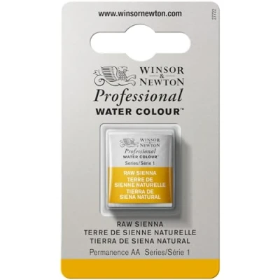 Image of Winsor &amp; Newton Half Pan Professional Water Colour, Raw Sienna