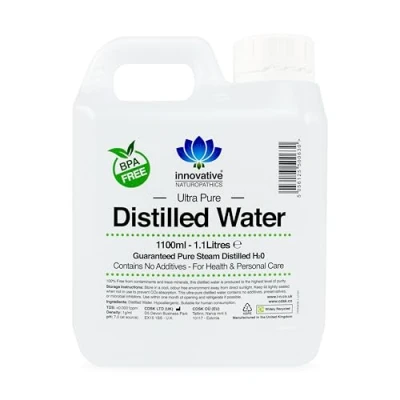 Image of Distilled Water 100% Pure Steam H2O 1100ml (1)