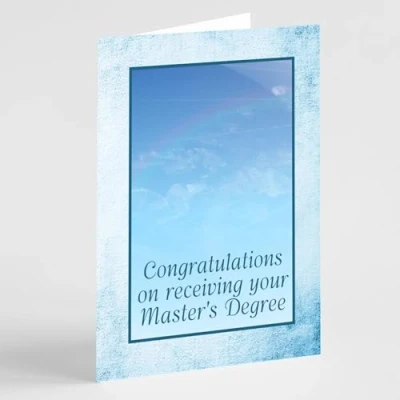 Image of Beebooh cards Sky passed Master&#039;s Degree card