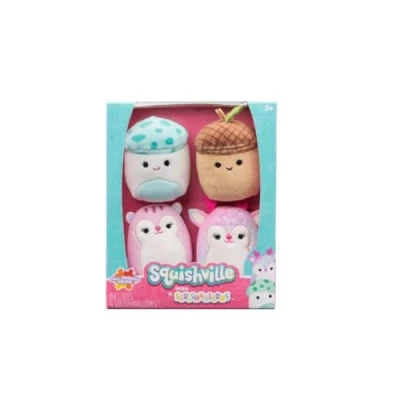 Image of Squishville SQM Plush 4 Pack 2&quot; Squishmallows Pack(Fall Friends Squad)