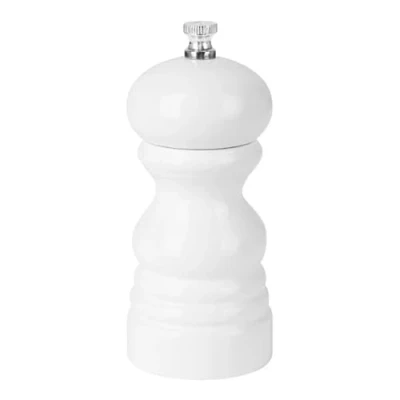 Image of Olympia Salt Or Pepper Grinder White Hevea Wood 125mm