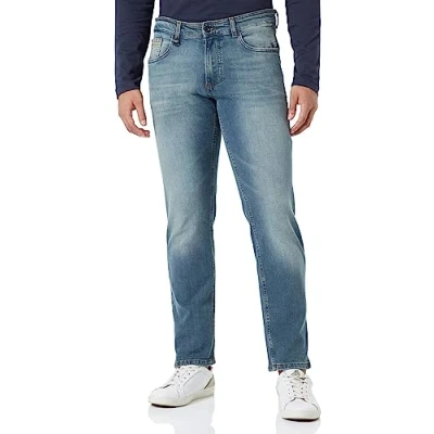 Image of camel active Men&#039;s 488885/8d60 Pants, Medium Blue (Mid Greencast), 35 W/32 L