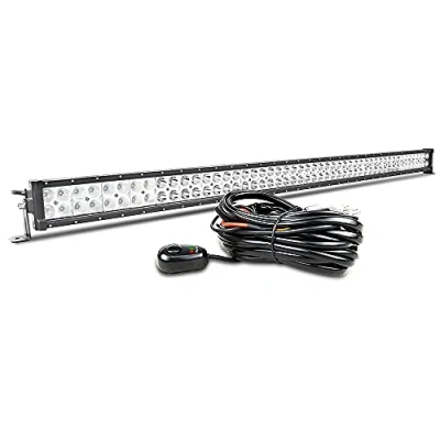 Image of Willpower 52 Inch 300W Led Light Bar Flood Spot Beam 12V 24V with Wiring Harness Fog Work Lamps Off Road Driving Lights for 4X4 Truck Tractor Boat Pickup Car ATV SUV