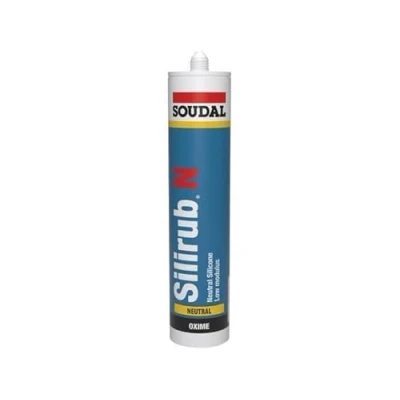 Image of Soudal Silirub N Silicone Sealant Seal Neutral Low Modulus Window Glass 300ml (Caramel)