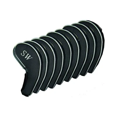 Image of Longridge Magnetix Iron Cover Club Head Protector Black