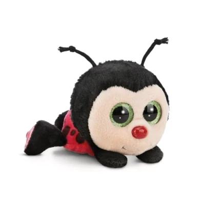 Image of NICI soft toy GLUBSCHIS ladybug Lily May 15cm red Cuddly sweet plush for cuddling and playing, children &amp; adults, great gift idea 61777