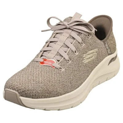 Image of Skechers Men&#039;s Arch FIT 2.0 Look Ahead Sneaker, Taupe, 12 UK
