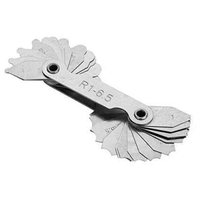 Image of Radius Fillet Gauge Stainless Steel External Internal Concave Convex Measuring Tool(R1 6.5MM)