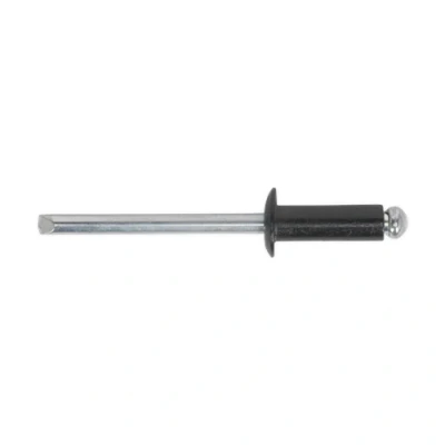 Image of Sealey Aluminium Rivet Black Standard Flange 3.2 x 8mm Pack of 200