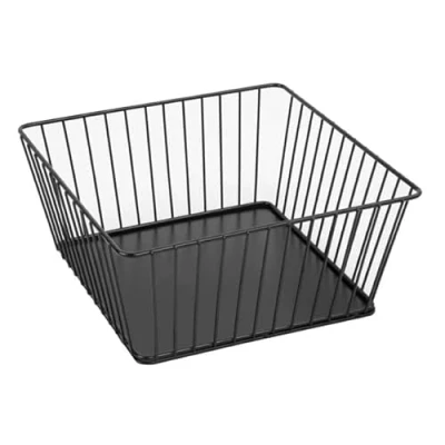 Image of Olympia Wire Food Display Tray Square Black 230x230x100mm