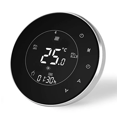 Image of Smart Thermostat Compatible with Alexa Google Home WiFi Programmable for Electric Heating,Wireless Room Temperature Controller,WiFi Remote Control Underfloor Heating Thermostats 16A